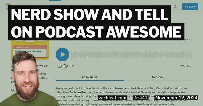 Nerd Show and Tell on Podcast Awesome
