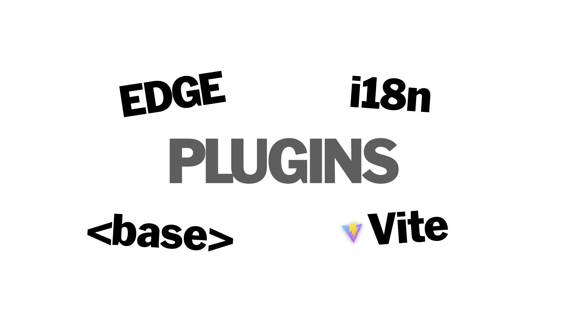 Plugins: Edge, i18n, Base, and Vite