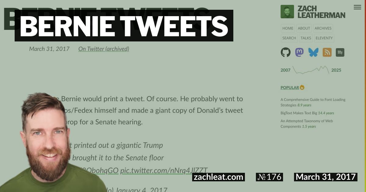 Bernie Tweets