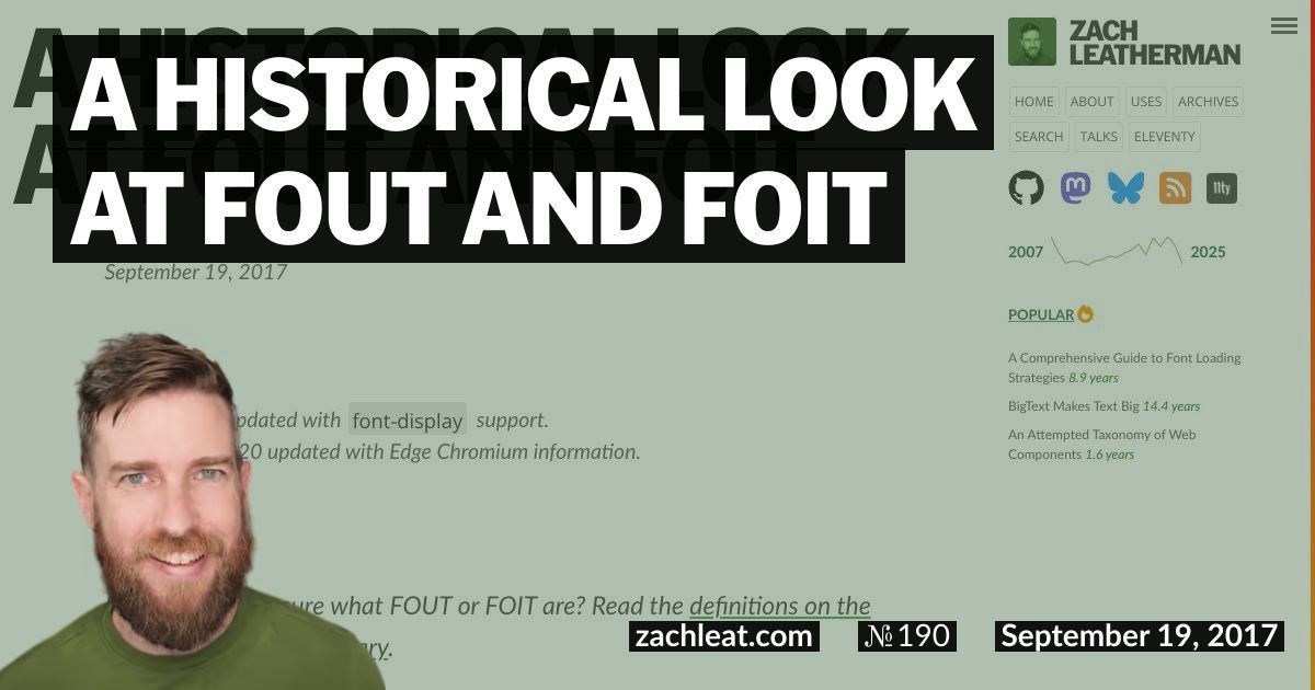 A Historical Look at FOUT and FOIT