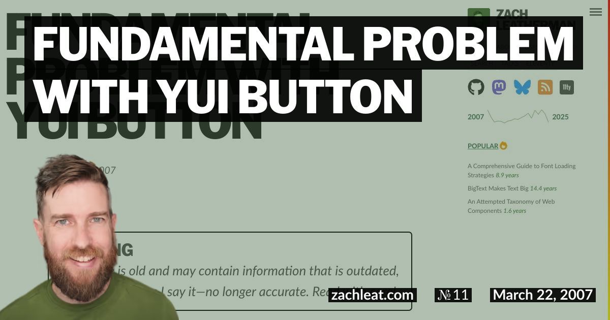Fundamental Problem with YUI Button