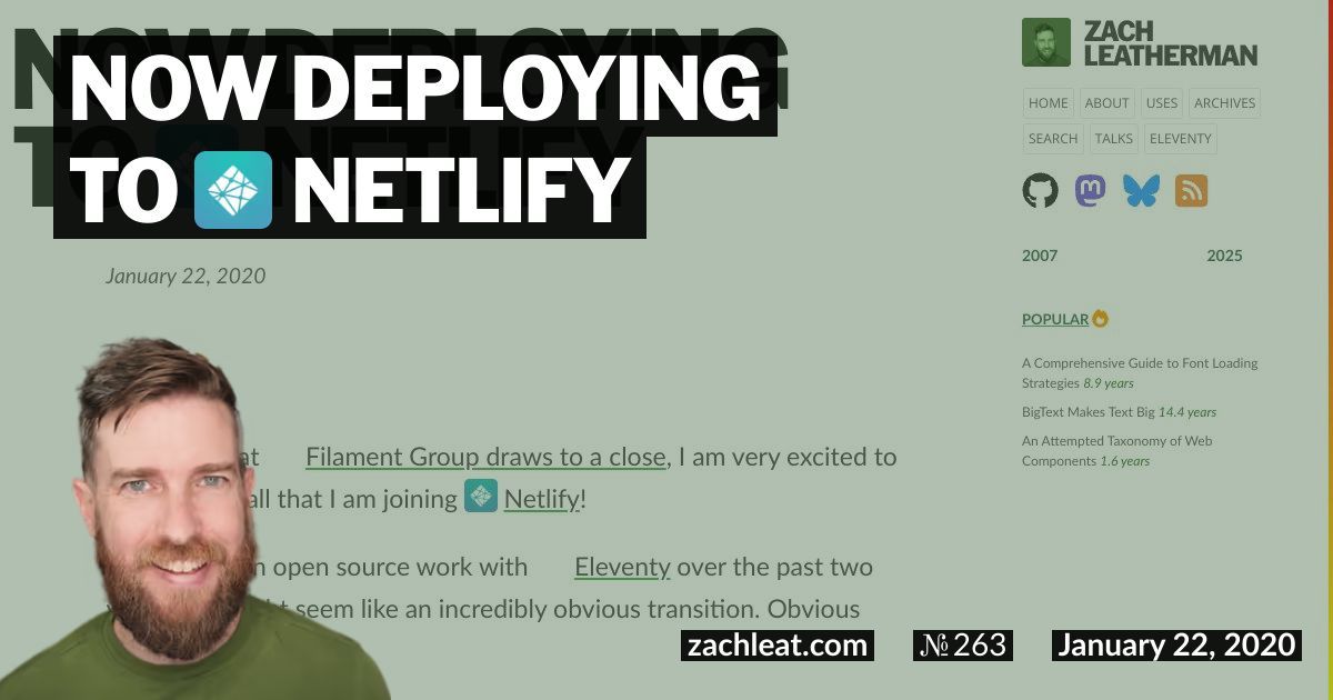 Now Deploying to Netlify