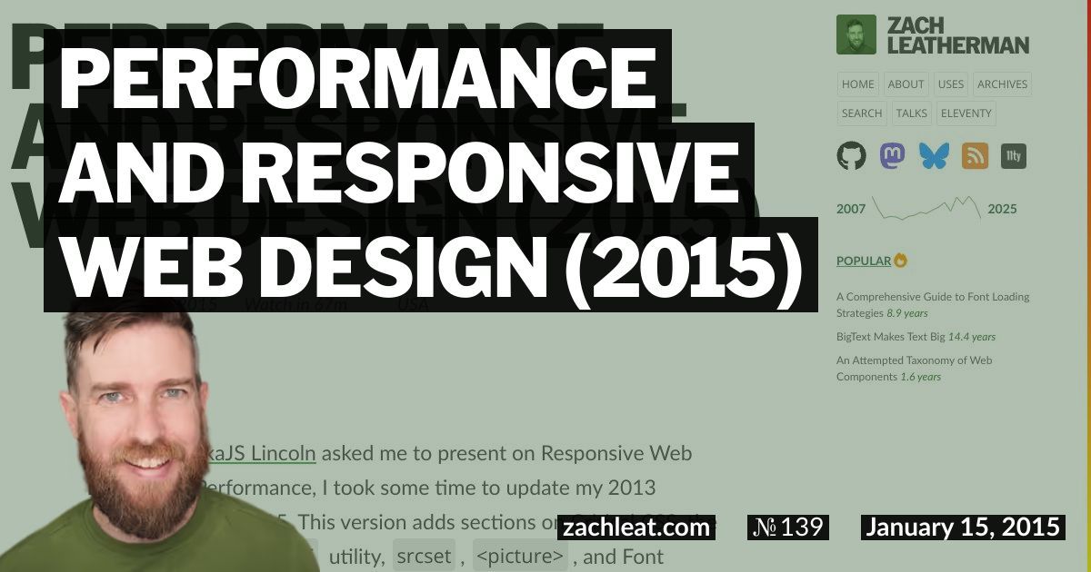Performance and Responsive Web Design (2015)