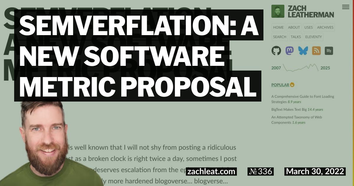 Semverflation: a new software metric proposal