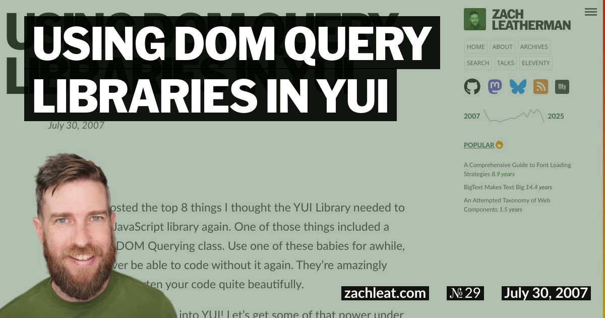 Using DOM Query Libraries in YUI
