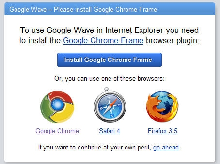 Denial of Access with Internet Explorer Screenshot