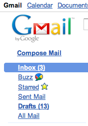 Google Mail Menu