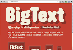 Fittext Bigtext A Tale Of Two Plugins Zachleat Com